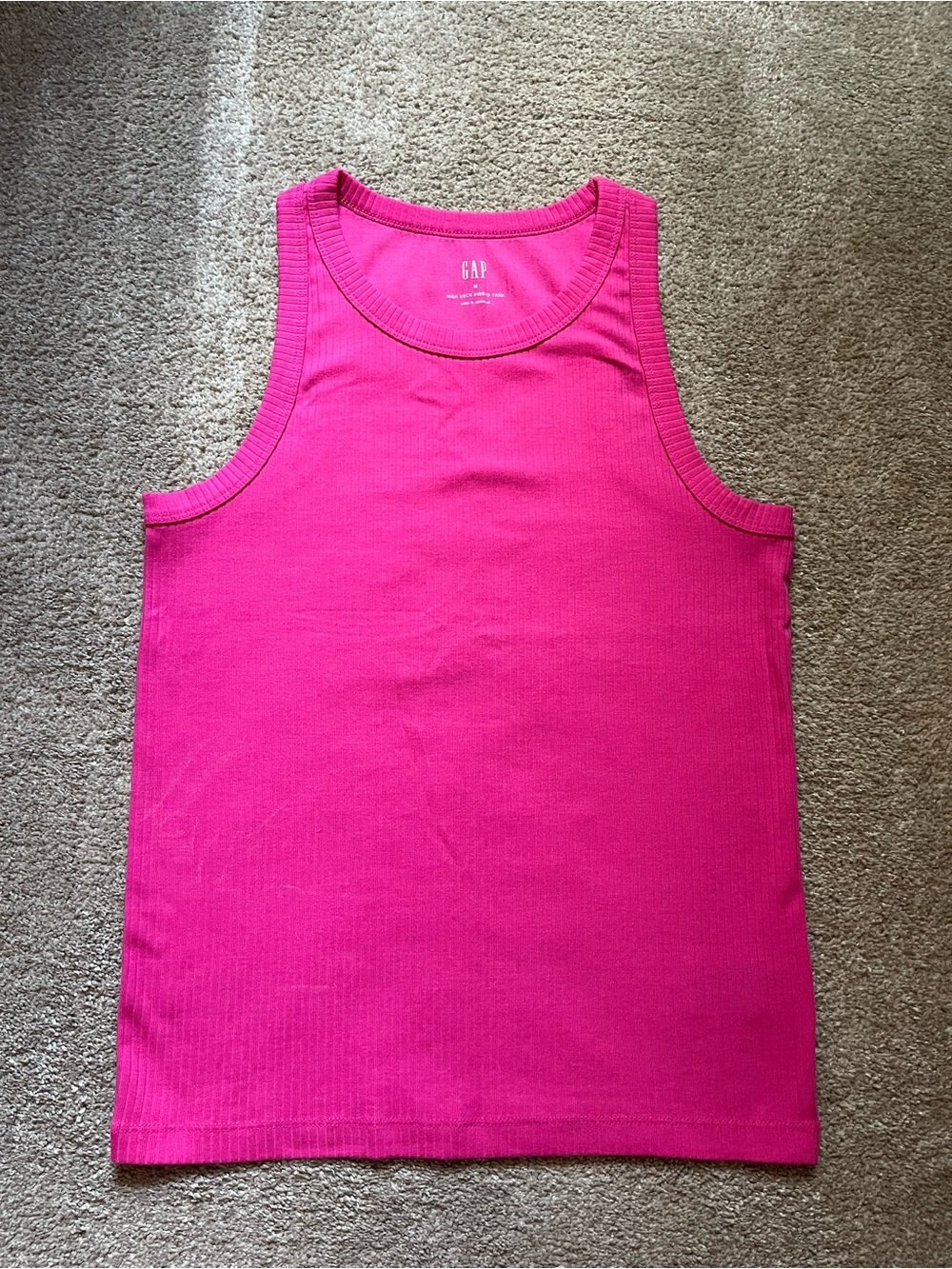 NWOTS GAP Hot Pink Ribbed Tank Top